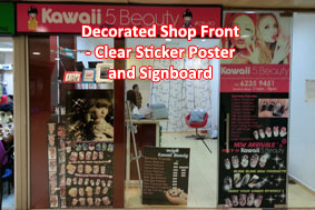 Clear Sticker & Signboard
