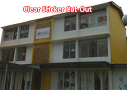 Clear Sticker Poster Cut-Out