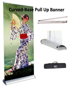 Curved Base Pull Up Banner Curved Base Pull Up Banner