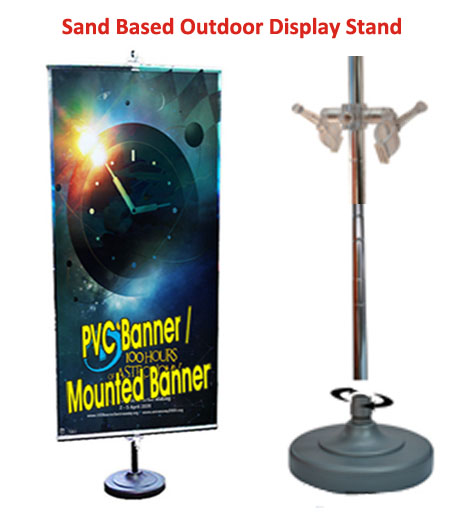 Sand Base Outdoor Banner Stand Sand Base Outdoor Banner Stand